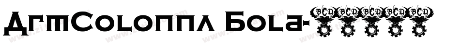 ArmColonna Bold字体转换
